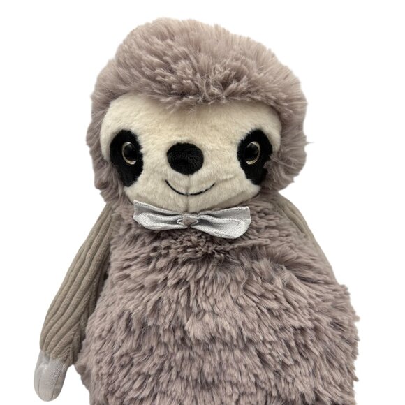 Scentsy Buddy Spiffy Buddy Sloth Plush Toy With Silver Bow & Feet - Picture 2 of 4